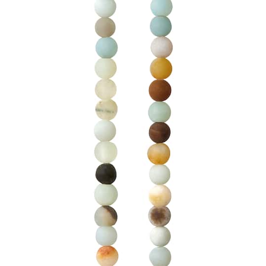 Multicolor Matte Amazonite Round Beads by Bead Landing™